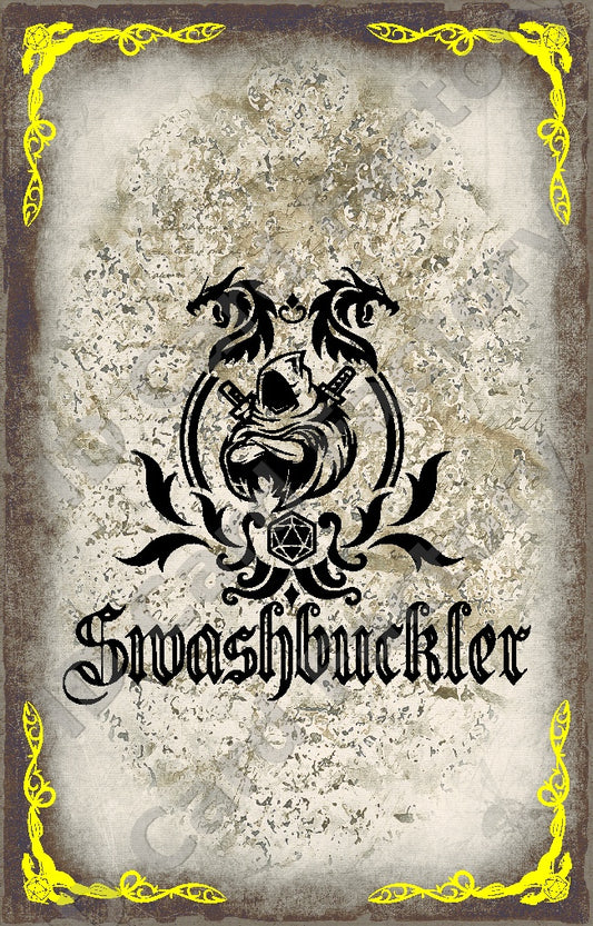 D&D RPG Swashbuckler Class Card | | ID Card Factory