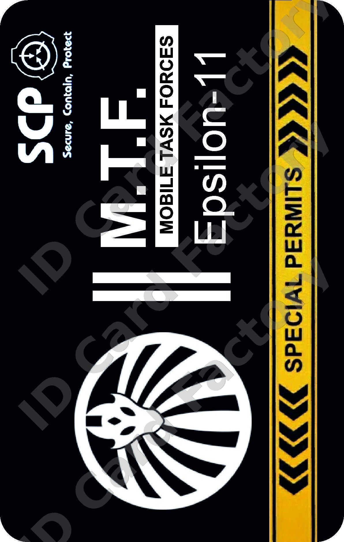 SCP Foundation MTF Epsilon-11 Nine-Tailed Fox ID Card | ID Card Factory ...