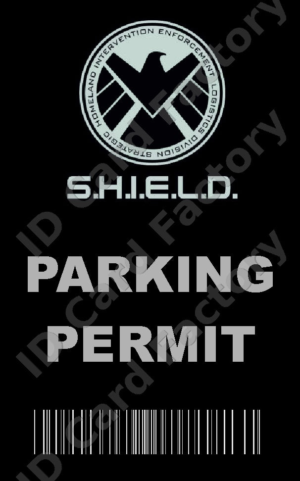 S.H.I.E.L.D. Parking Permit | Marvel MCU | | ID Card Factory