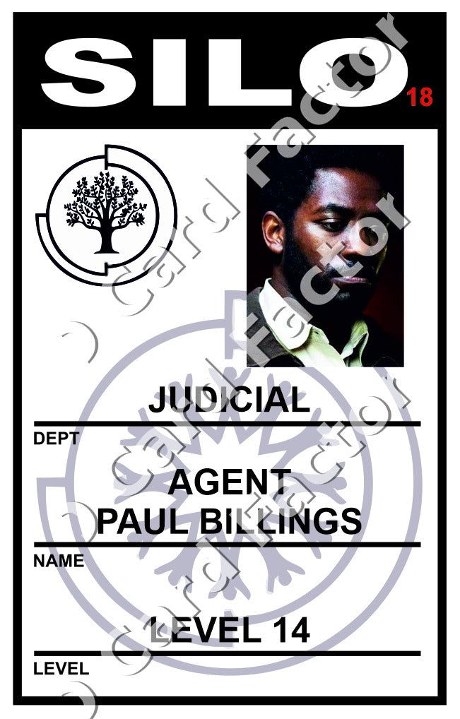 Agent Paul Billings | Silo ID Card | ID Card Factory