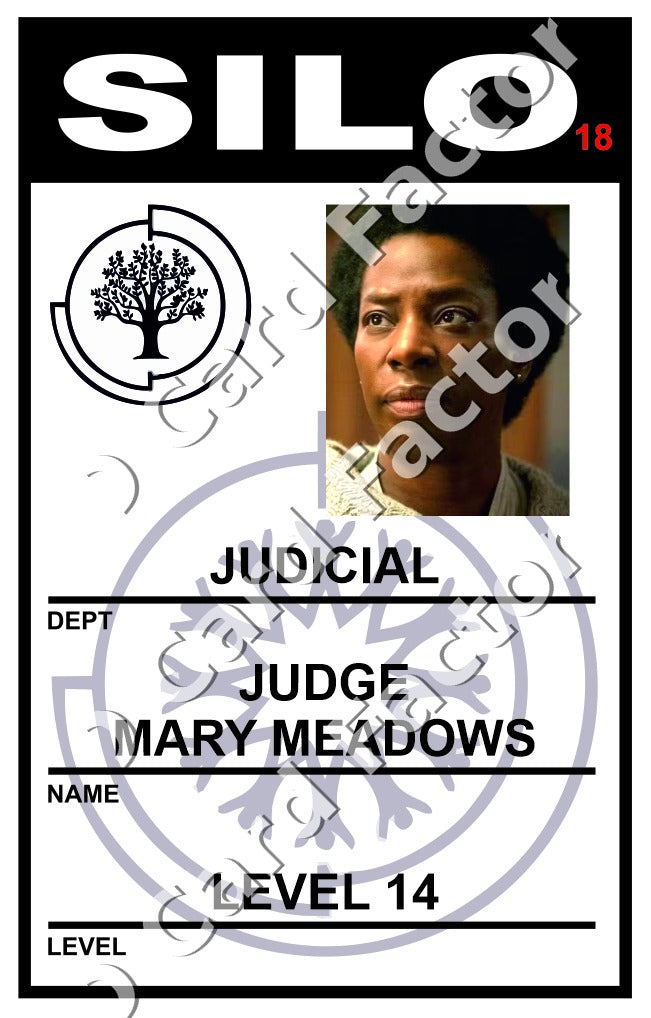 Judge Mary Meadows | Silo ID Card | ID Card Factory