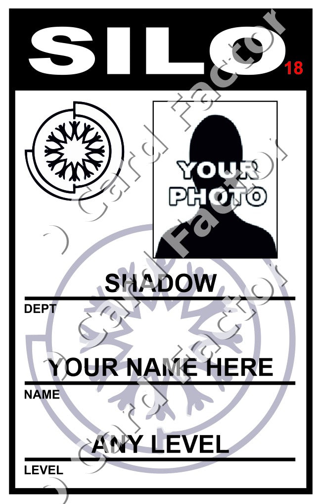 Silo Shadow ID Card | Personalised | ID Card Factory