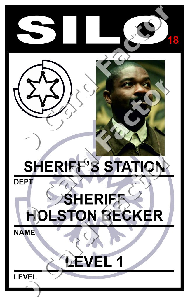 Sheriff Holston Becker | Silo ID Card | ID Card Factory