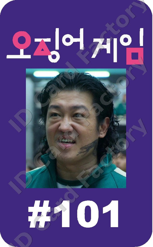 Player 101 | Squid Game Player ID Card | ID Card Factory