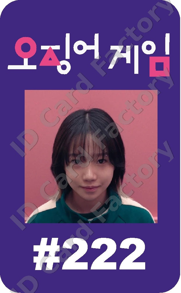 Player 222 | Squid Game Player ID Card | ID Card Factory