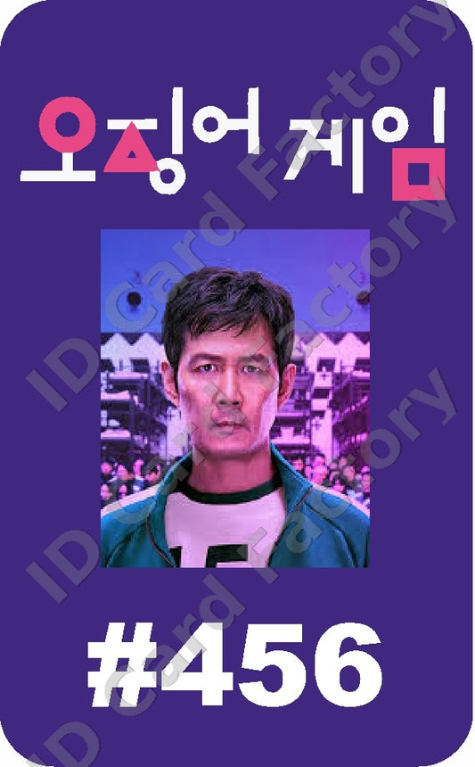 Player 456 | Squid Game Player ID Card | ID Card Factory