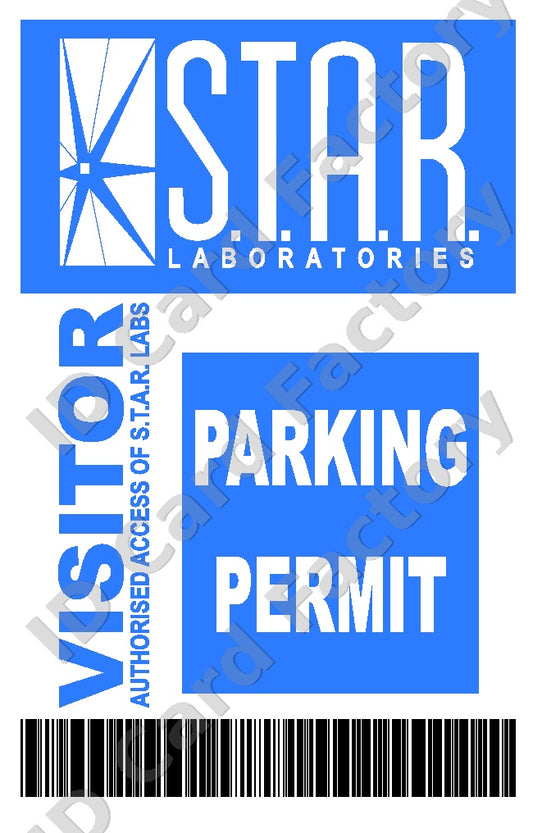 S.T.A.R. Labs Parking Permit | The Flash DC | | ID Card Factory