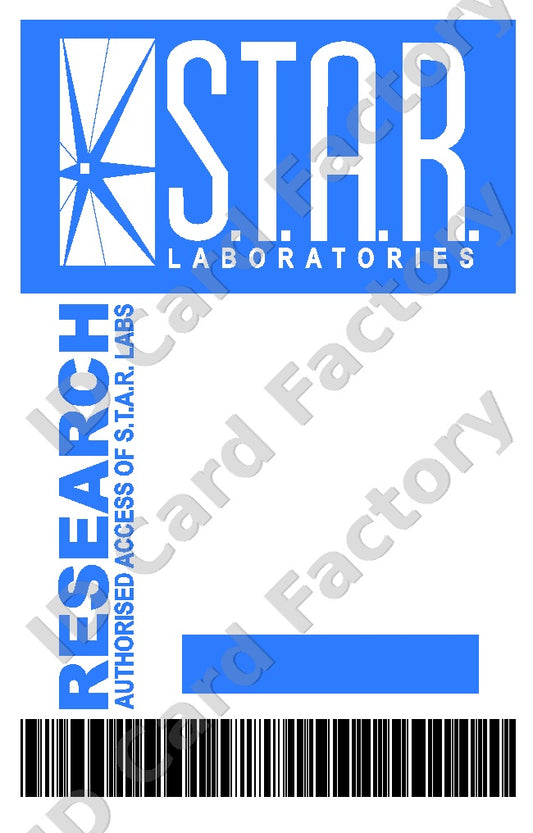 S.T.A.R. Labs Research ID | The Flash DC | Personalised | ID Card Factory
