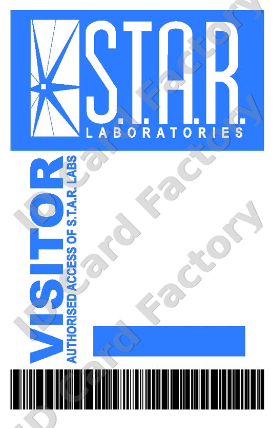 S.T.A.R. Labs Visitor Pass | The Flash DC | Personalised | ID Card Factory