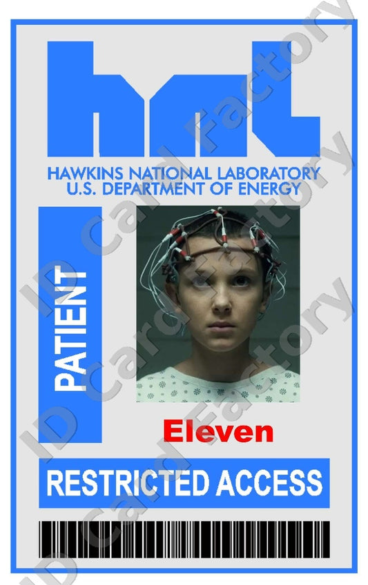 Eleven | Stranger Things Hawkins National Laboratory ID Card | ID Card Factory