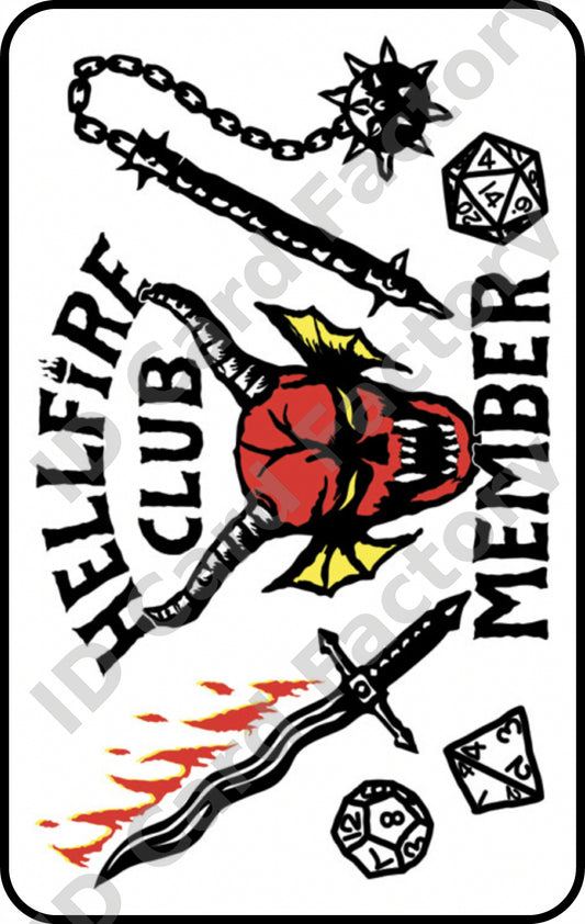 Stranger Things Hellfire Club ID Card | | ID Card Factory
