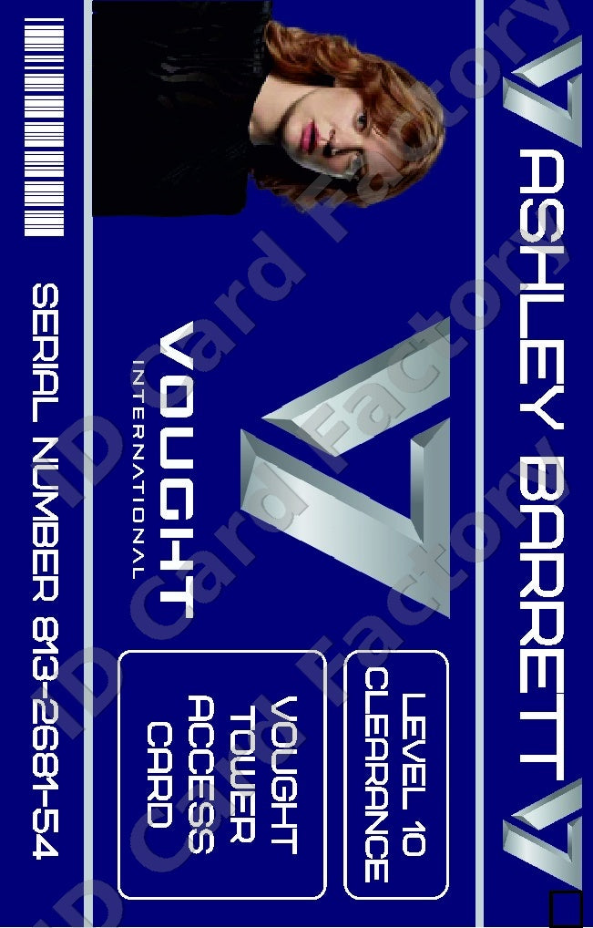 Ashley Barrett | The Boys Vought International ID Card | ID Card Factory
