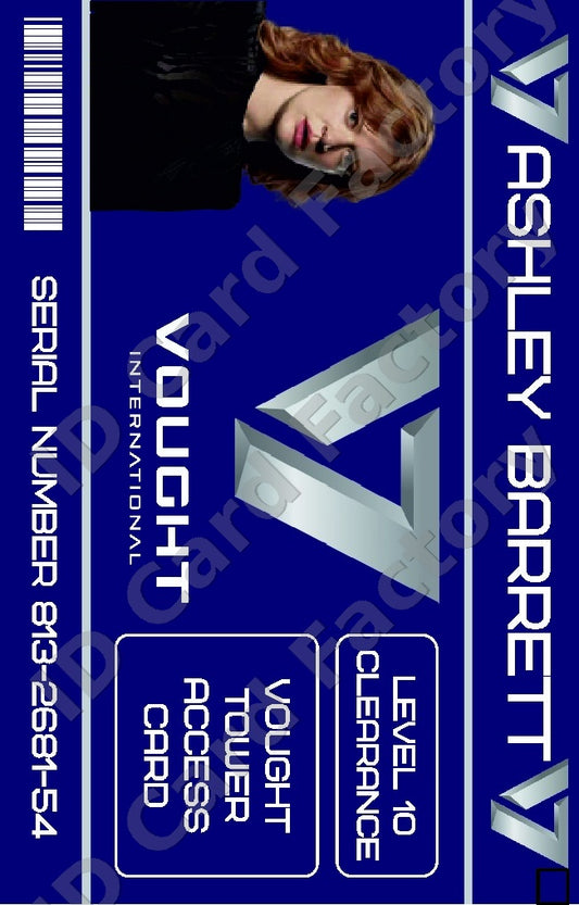 Ashley Barrett | The Boys Vought International ID Card | ID Card Factory