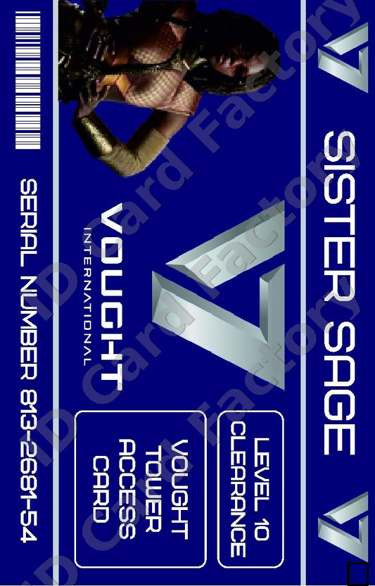 Sister Sage | The Boys Vought International ID Card | ID Card Factory