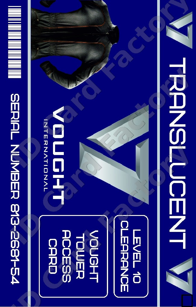 Translucent | The Boys Vought International ID Card | ID Card Factory