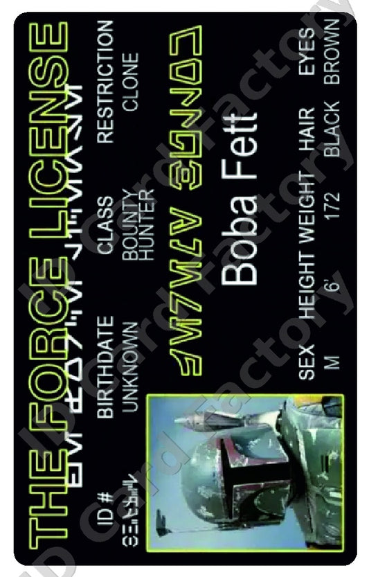 Boba Fett | Star Wars Force Licence | ID Card Factory