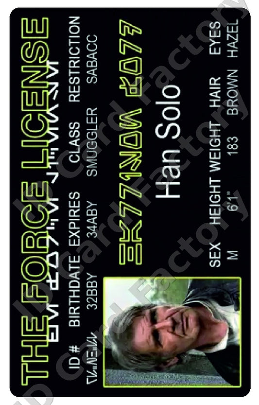 Han Solo | Star Wars Force Licence | ID Card Factory
