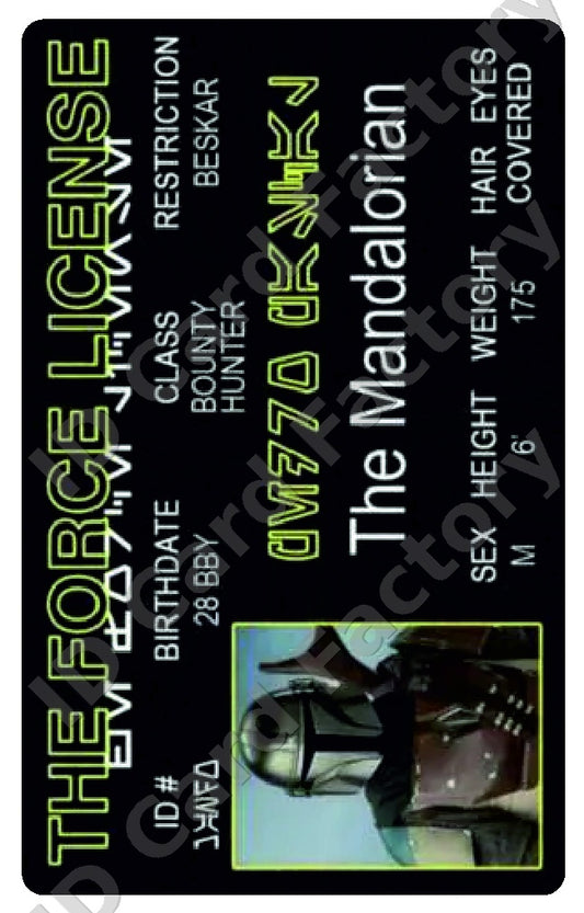 The Mandalorian | Star Wars Force Licence | ID Card Factory