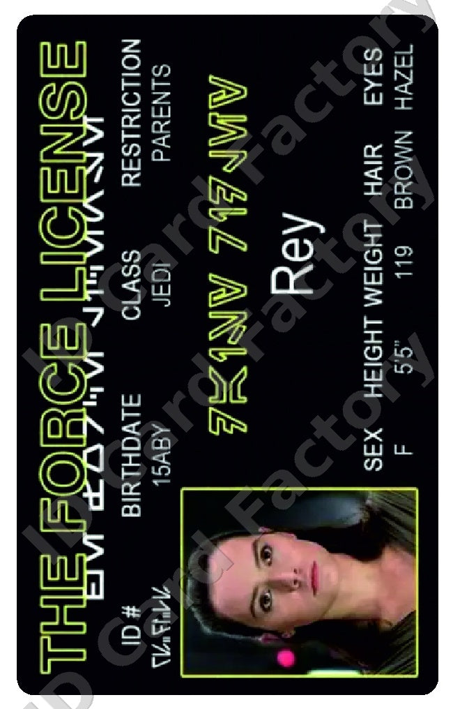 Rey | Star Wars Force Licence | ID Card Factory