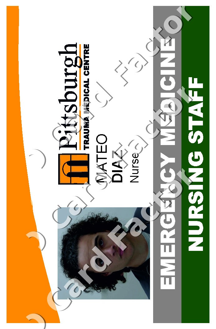 Mateo Diaz | The Pitt ID Card | ID Card Factory