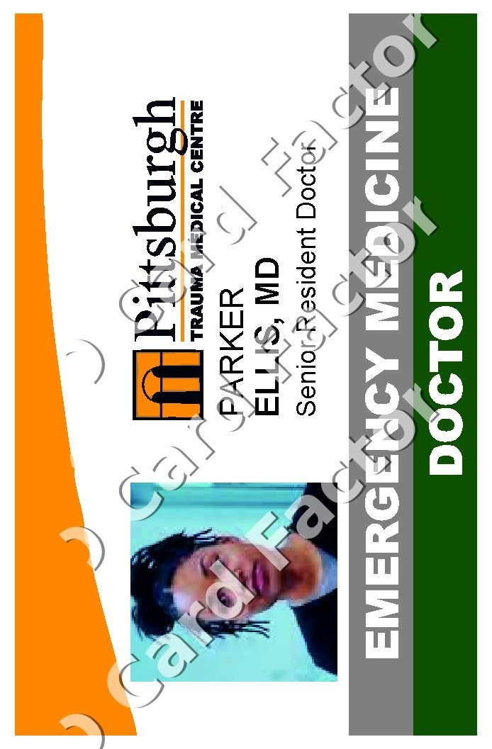 Parker Ellis | The Pitt ID Card | ID Card Factory