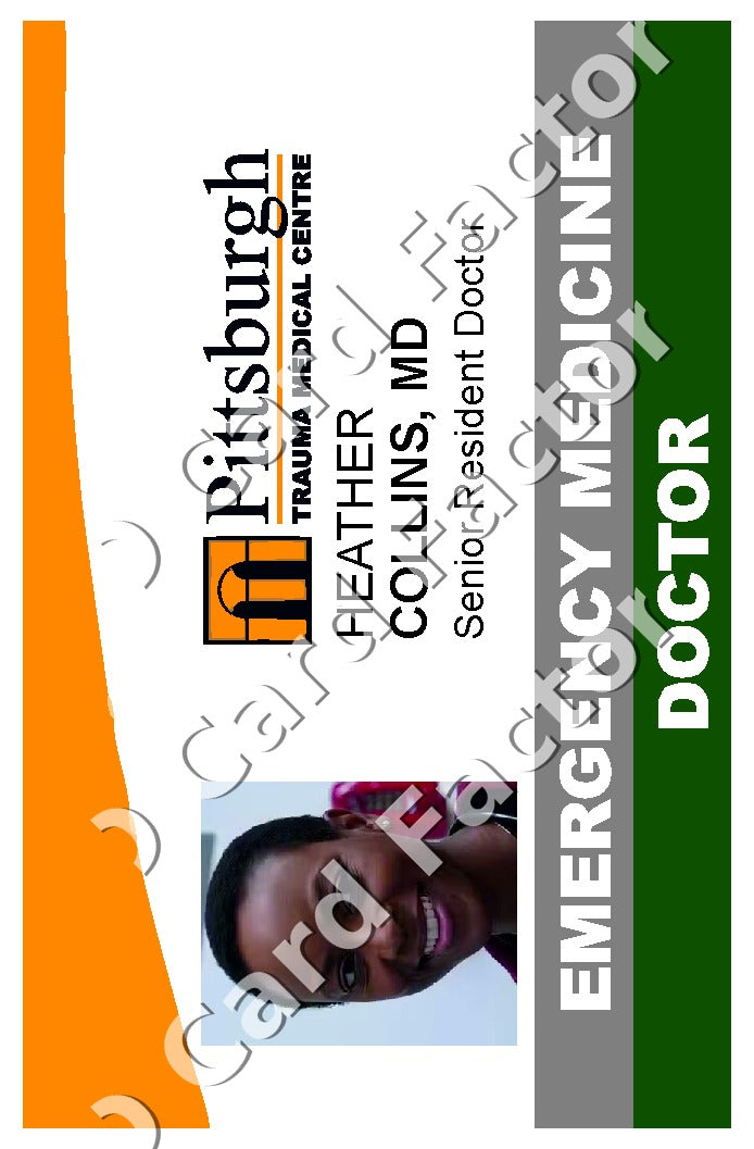 Heather Collins | The Pitt ID Card | ID Card Factory