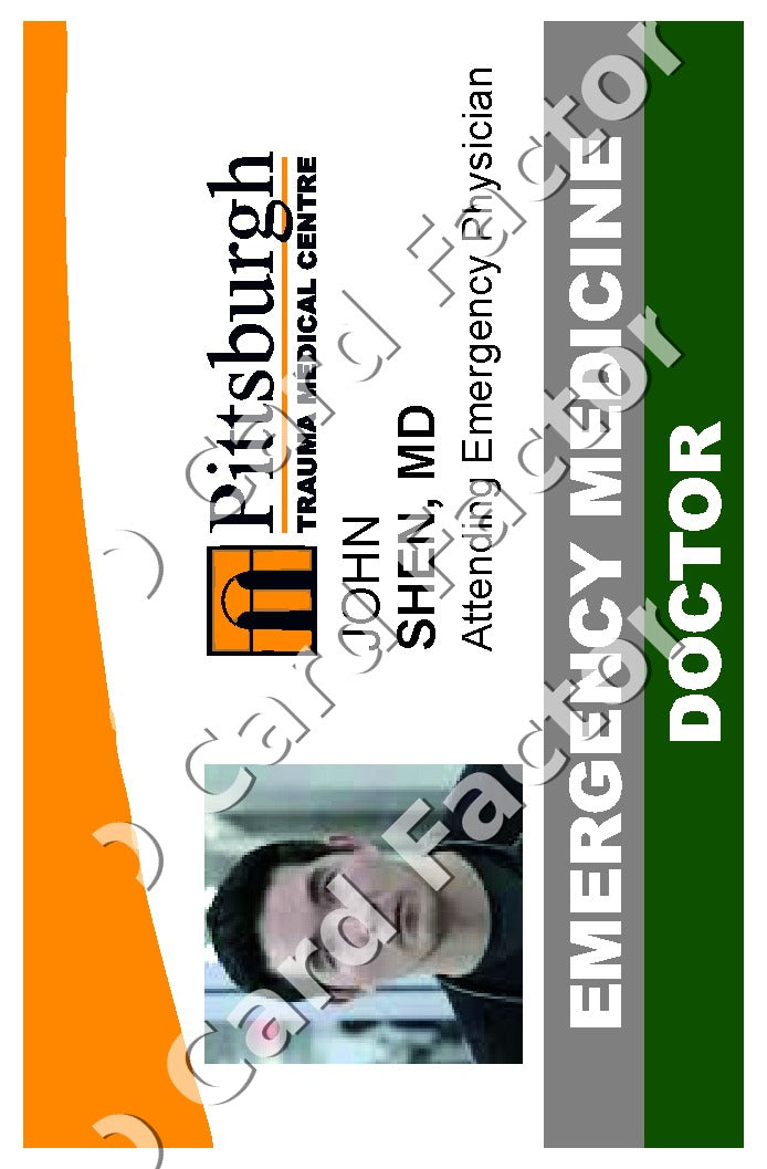 John Shen | The Pitt ID Card | ID Card Factory