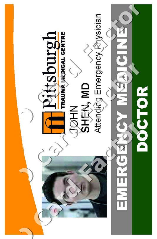 John Shen | The Pitt ID Card | ID Card Factory