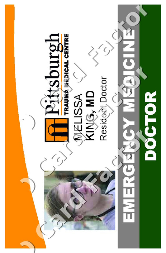 Melissa Mel King | The Pitt ID Card | ID Card Factory