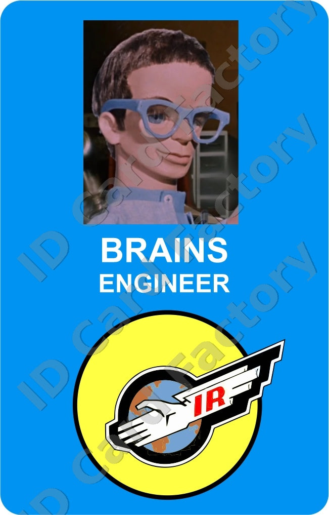 Brains | Thunderbirds International Rescue ID Card | ID Card Factory