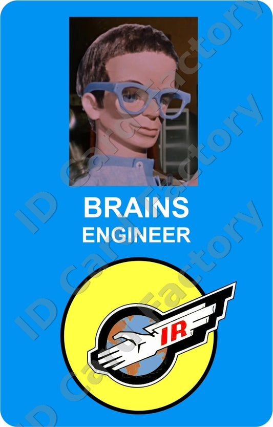 Brains | Thunderbirds International Rescue ID Card | ID Card Factory