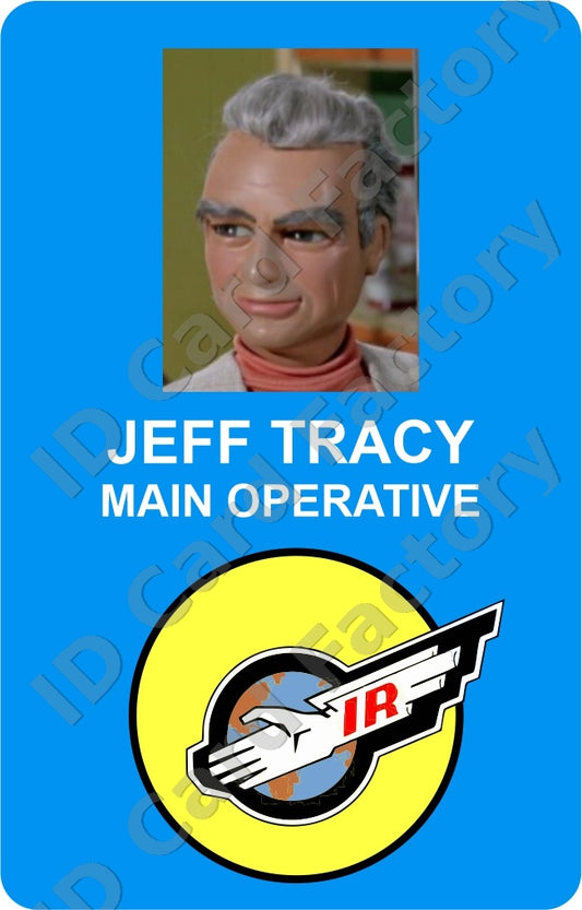 Jeff Tracy | Thunderbirds International Rescue ID Card | ID Card Factory