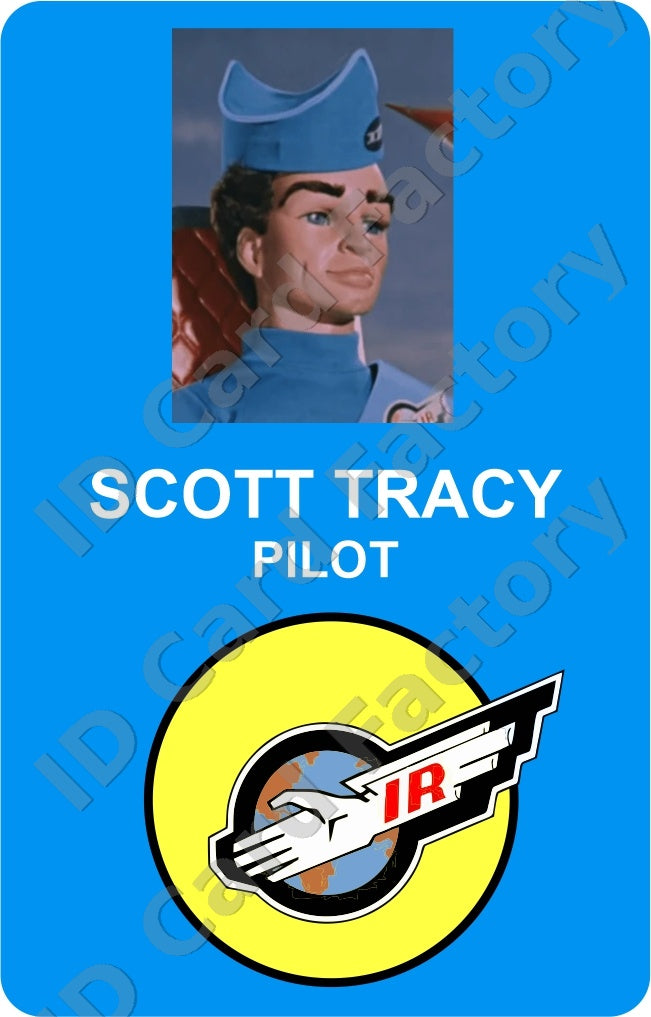 Scott Tracy | Thunderbirds International Rescue ID Card | ID Card Factory