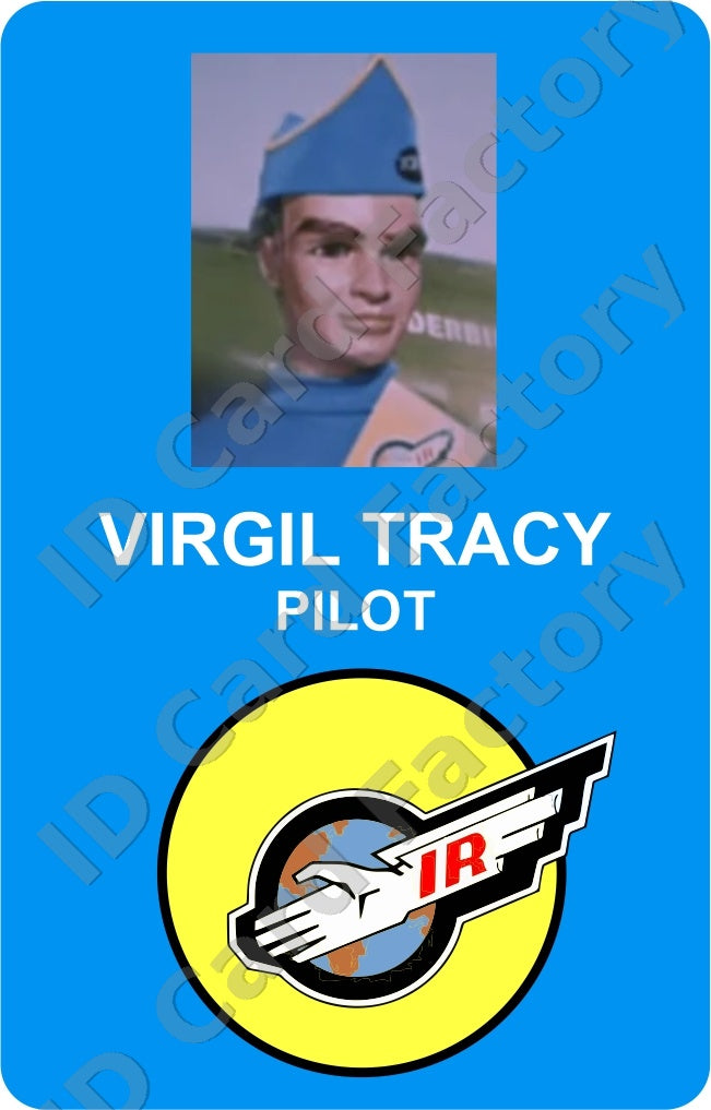 Virgil Tracy | Thunderbirds International Rescue ID Card | ID Card Factory