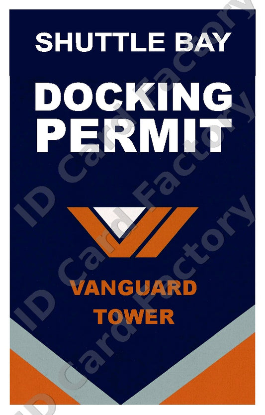 Destiny 2 Vanguard Tower Shuttle Bay Docking Permit | | ID Card Factory