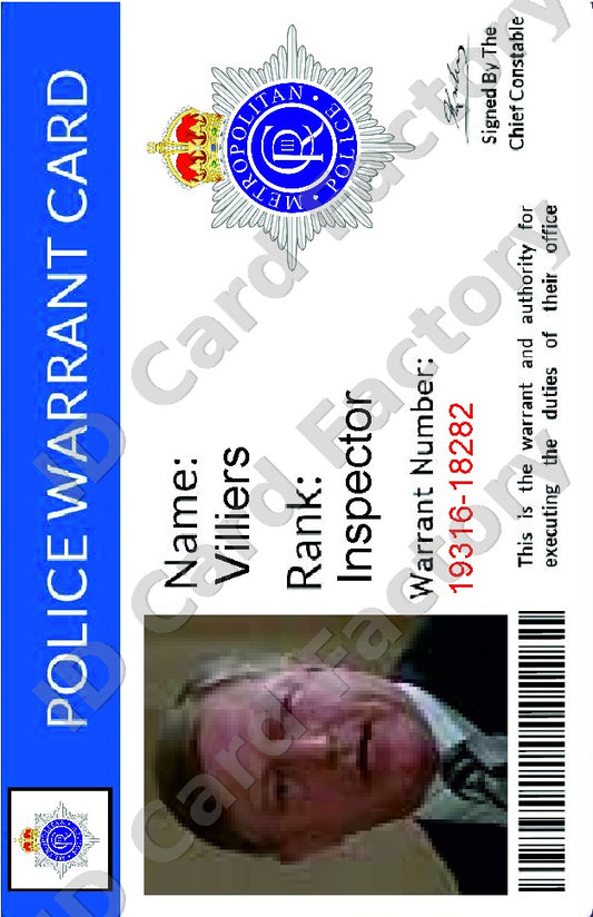 Villiers | An American Werewolf in London ID Card | ID Card Factory