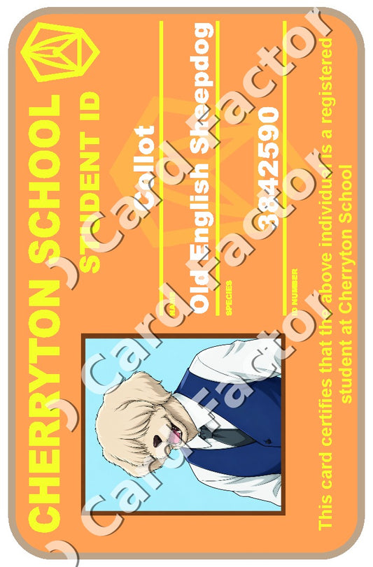 Collot | Beastars Cherryton Student ID | ID Card Factory