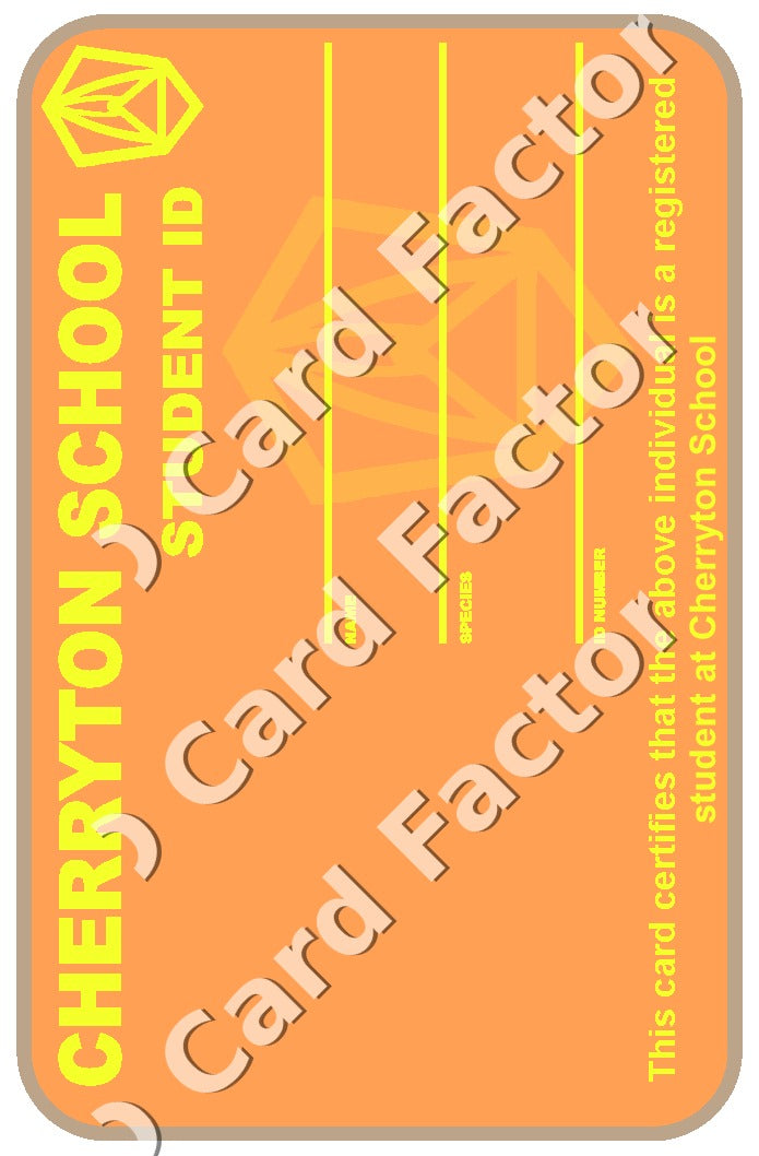 Cherryton School Student ID | Beastars Personalised | ID Card Factory