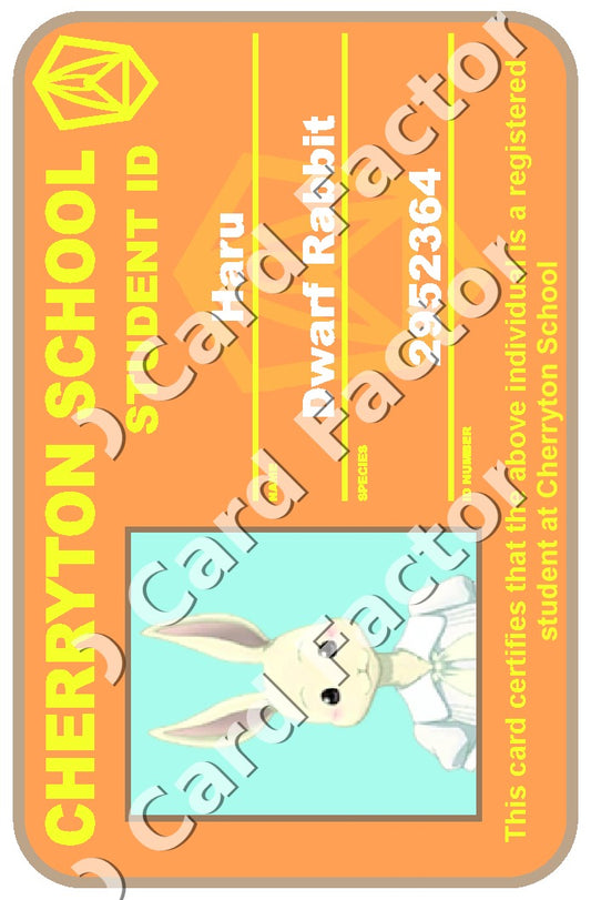 Haru | Beastars Cherryton Student ID | ID Card Factory