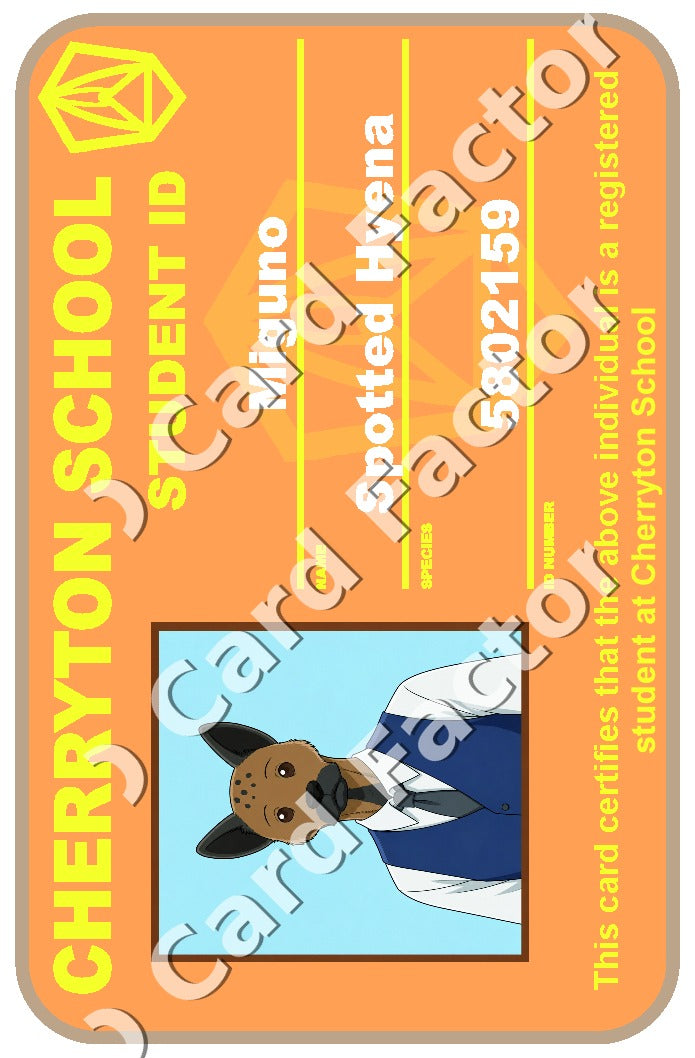 Miguno | Beastars Cherryton Student ID | ID Card Factory