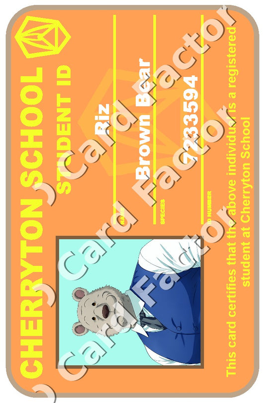 Riz | Beastars Cherryton Student ID | ID Card Factory