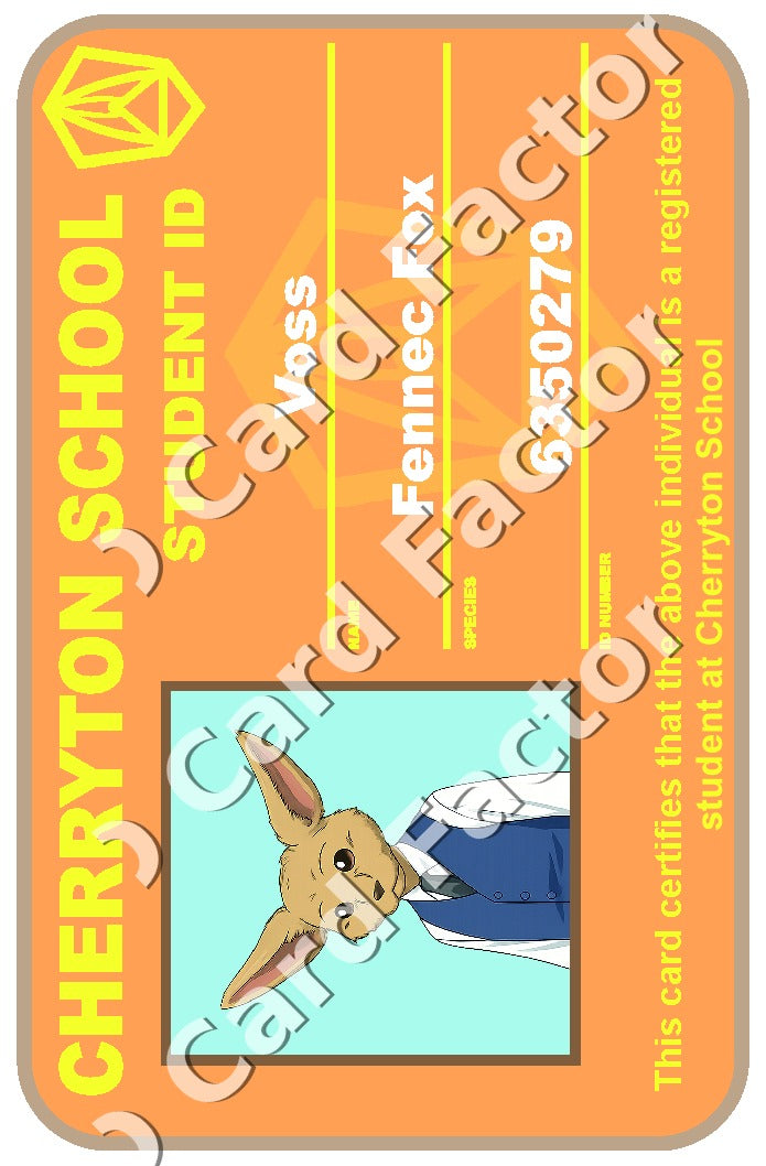 Voss | Beastars Cherryton Student ID | ID Card Factory