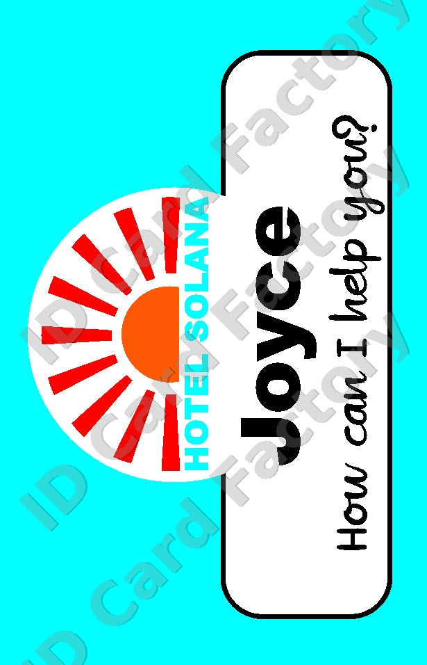 Joyce | Hotel Solana Staff ID Card | Benidorm | ID Card Factory