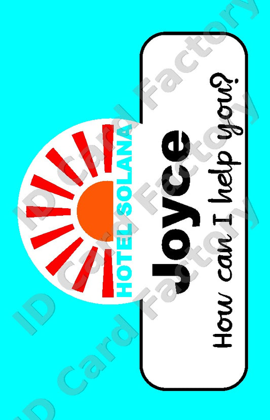 Joyce | Hotel Solana Staff ID Card | Benidorm | ID Card Factory