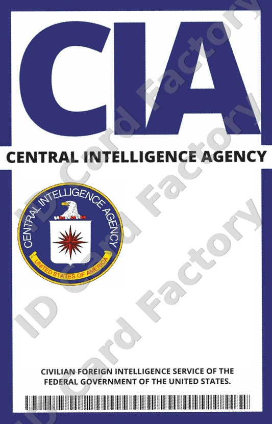 CIA Agent ID Card | Personalised | ID Card Factory