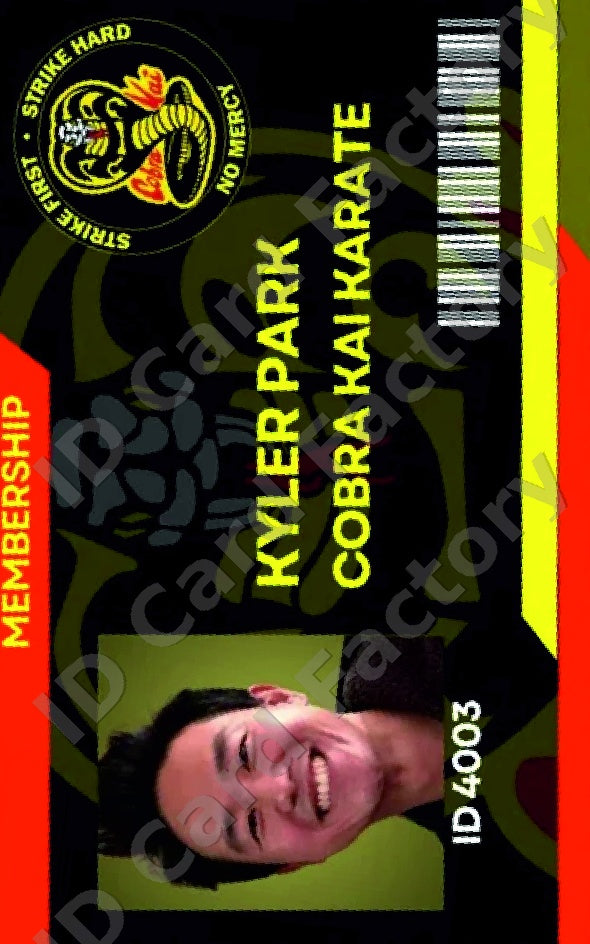 Kyler Park | Cobra Kai ID Card | ID Card Factory