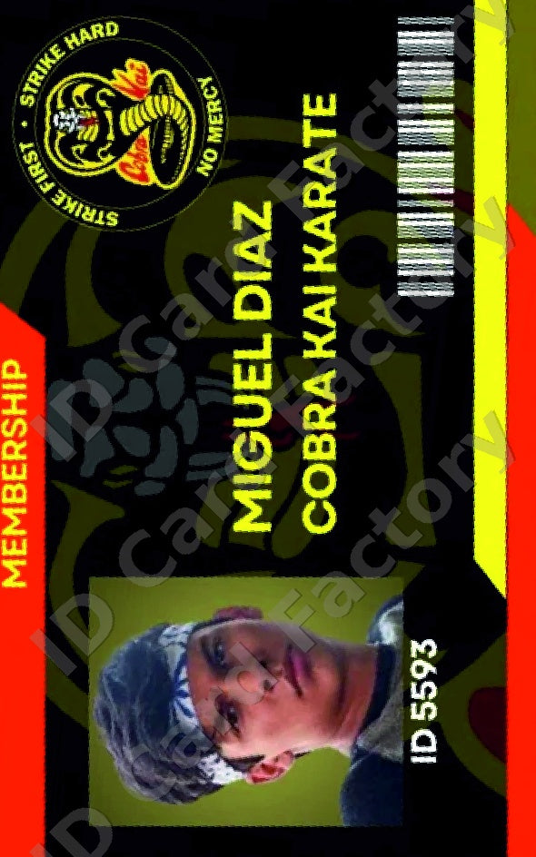 Miguel Diaz | Cobra Kai ID Card | ID Card Factory