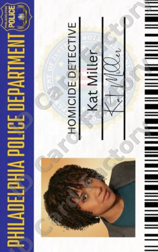 Kat Miller | Cold Case Philadelphia PD ID Card | ID Card Factory