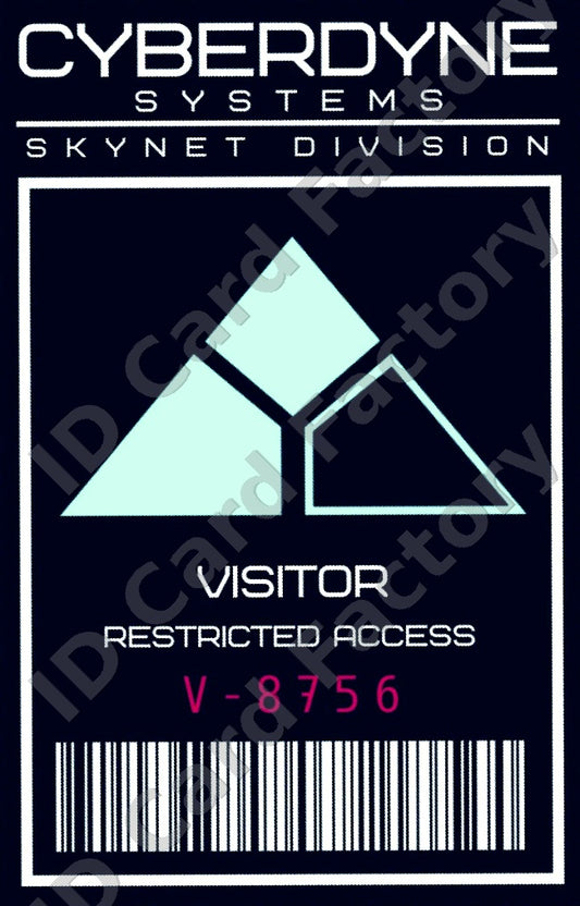 Cyberdyne Systems Visitor Pass | Terminator | | ID Card Factory