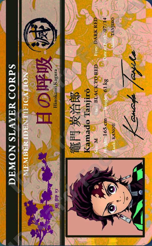 Kamado Tanjirō | Demon Slayer Corps Member ID | ID Card Factory